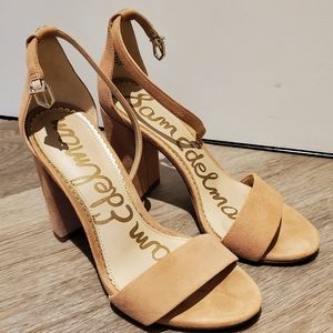 Sam Edelman Yaro Block Heel Sandals (Nude/Blush, 7M)